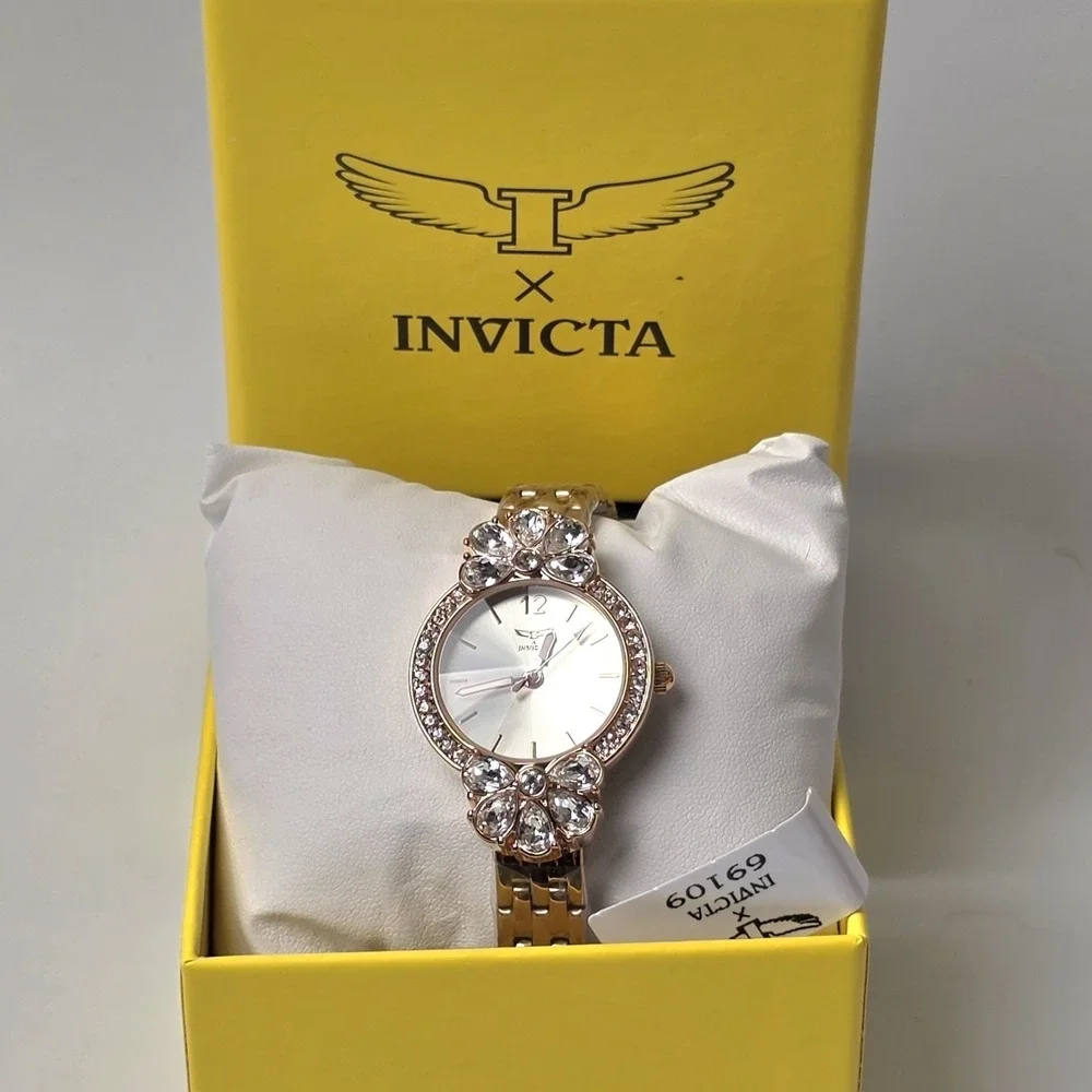 NEW Invicta‎ Wildflower Women's Watch - 30mm, Rose Gold (69109) #0503
